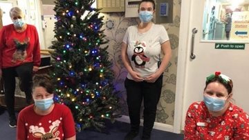 Christmas jumper day spreads festive cheer at Boston care home